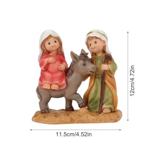 Sculptures religieuses haut de gamme de la Sainte Famille pour décoration de table