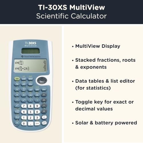 TI-30XS Multiview Scientific Calculator + WYNGS Protective Case Black - image 2