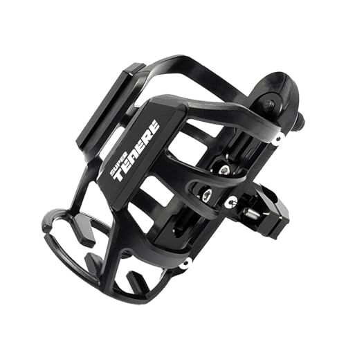 Porte-gobelet pour moto Tenere 700 pince anti-vibration noire