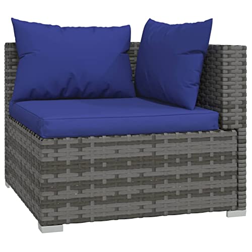 Bounv Poly Rattan Loungemöbel 12-TLG Lounge Set mit Kissen Ecklouge Sitzgarnitur Wetterfest Gartenmöbel Gartengarnitur… – Bild 4