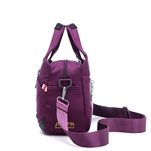 Shoulder Bags Nylon Women Ladies Handbags Waterproof Female Shoulder Bag Designer Crossbody Bags for Teenager Girls(Purple)2