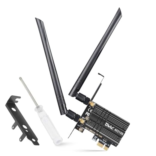 Ubit WiFi Card 6E 5400Mbps (6GHz&5Ghz&2.4GHz) PCIe WiFi Card, BT 5.2, WiFi Adapter with OFDMA,Ultra-Low Latency, Supports Windows 10/11 (64bit)