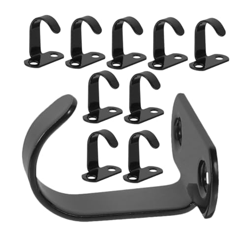 OKUMEYR 10pcs Ceiling Hooks Under Kitchen Cabinet Coat Hanger Iron Hanging Hooks for Home Flowerpot Baskets