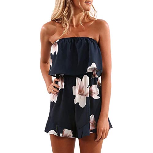 Femme Combishorts éTé sans Bretelles Bandeau Combi-Short Mode Fleurie Imprimée Combinaison Taille Haute Playsuit Rompers D'été Grande Taille Casual Pantalons Courts Femme Combishorts éTé sans Bretelles Bandeau Combi-Short Mode Fleurie Imprimée Combinaison Taille Haute Playsuit Rompers D'été Grande Taille Casual Pantalons Courts