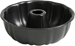 Forma Assadeira Redonda com Furo Central 24 cm – Antiaderente, Ideal para Bolo, Pudim e Sobremesas, Fácil de Limpar e Durável – Premium