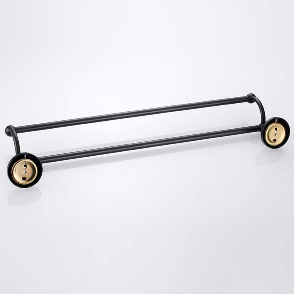 Towel Rails Retro Bars, Metal Double Pole Bathroom Brass Racks Hanging Decoration Hardware Accessories Holder