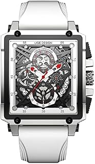 LIGE Mens Wrist Watches 30M Waterproof Analog Quartz Mutifuntional Chronograph Watch for Men Fashion Sports Watch with Silicone Strap