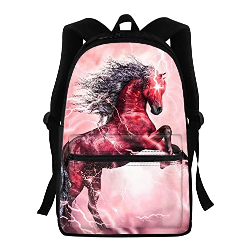 Sac à dos d'école cheval marron idéal pour la randonnée des filles