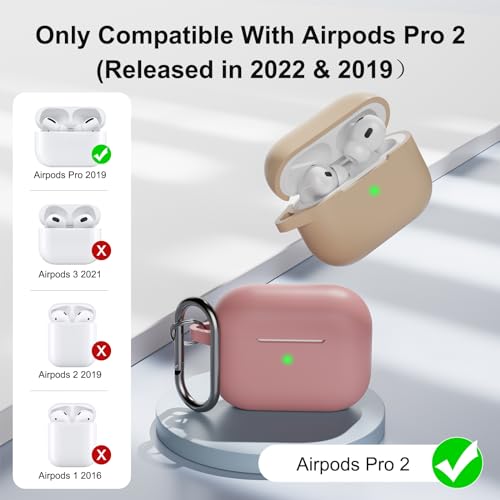 KOKOKA Case Cover Compatible with AirPods Pro 2 2022 & 2019 with Cleaner Kit - Image 2