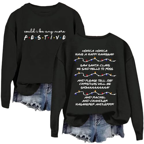 DIOMMELL Christmas Friends Sweatshirt For Women Monica Ross Sweatshirt For Christmas