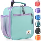 CaCTOUR Lunch Box Kids,Premium Insulated Lunch Bag for Girls Boys,Soft Bag Mini Cooler Back to School Thermal Reusable Lunch Bag for Work School Picnic (Light Green)
