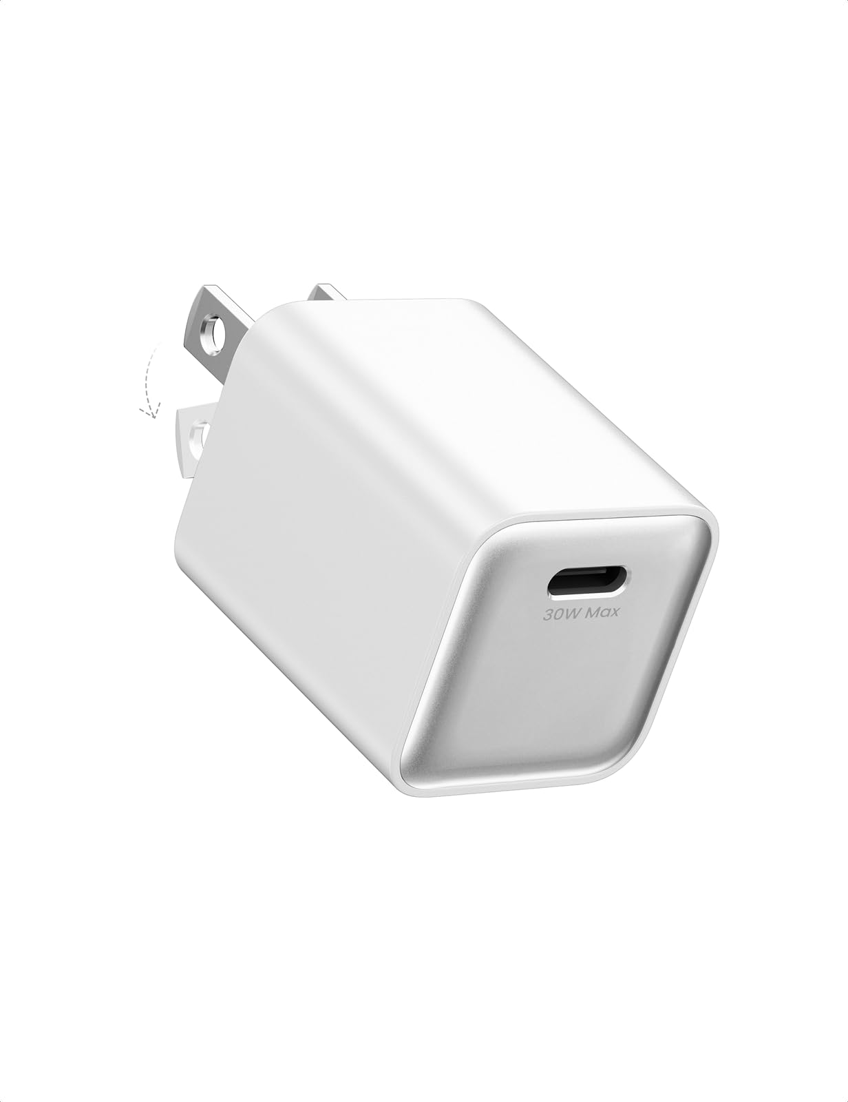 wegear 30W Fast Wall Charger, USB C Charge Block with GaN III Tech, PD3.0 PPS Foldable Charger for iPhone 16/15 and More Series, Galaxy, iPad, Compatible with MagSafe (1 Pack)