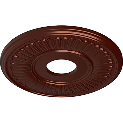 Image of 15 3 /4 inchOD x 3 7 /8 inchID x 3 /4 inchP Berkshire Ceiling Medallion (Fits Canopies up to 7 inch), Hand-Painted Antique Copper