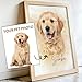 Custom Pet Portrait Wall Art - Create Your Own Watercolor Painting from Your Photo - Personalized Dog, Cat Wall Decor - Keepsake for Pet Enthusiasts, Upload Image of Your Favorite Cat or Dog, USA-Made