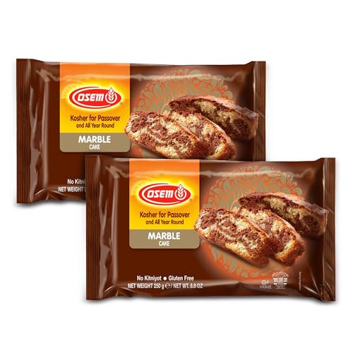 Osem Marble Cake 8.8 oz (2 Pack) – Light, Fluffy & Moist, Gluten-Free, Kosher for Passover & All Year Round