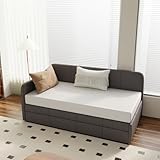 PrettSun Twin Mattress for Kids Adults, 5 Inch, Medium Firm, Cooling Gel Memory Foam, Fiberglass-Free & CertiPUR-US Certified, Support for Daybeds & Guests, Trundle Bed Compatible, Mattress in a Box