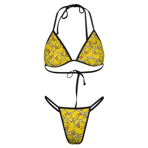 Women Sexy Bikini Sets Two Piece Swimsuit Halter Top and Thong Bathing Suit4