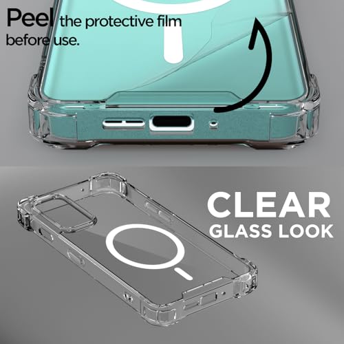 Image of Pikkme Back Cover for OnePlus Nord 2 5G Mag-Safe Shockproof PC + TPU Protective Case Magnetic Support Bumper Case (Transparent Mag-Safe)