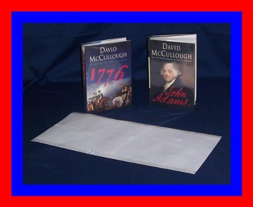 25-9 1/2" x 20" Brodart Archival Fold-On Book Jacket Covers - Center-Loading, Clear, Mylar, Adjustable