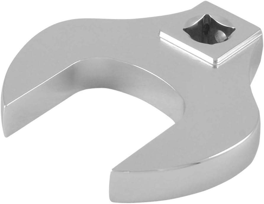 Super Deal Product URREA 3/8 Drive Crowfoot Wrench - 21mm Open End Socket Wrench with Drop Forged Construction & Nickel-Chrome Finish - 4921M