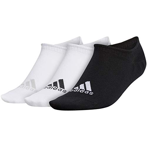 adidas Golf Golf Women s No-Show Socks, White Black, One Size Fits All