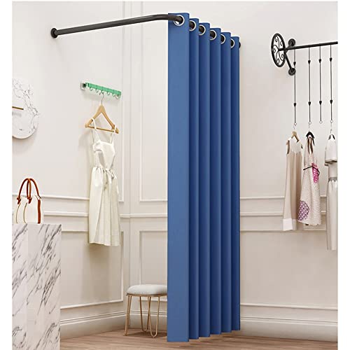 Tringle à rideaux d'angle pour cabines d'essayage avec support - 7