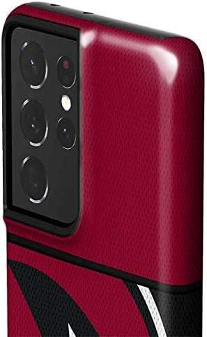 Skinit Pro Phone Case Compatible with Samsung Galaxy S21 Ultra 5G - Officially Licensed NFL Arizona Cardinals Zone Block Design Red