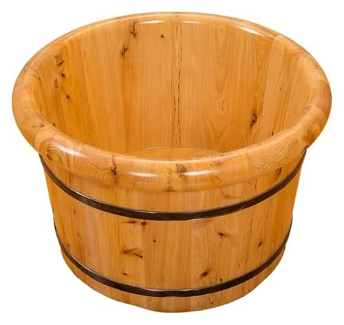 Bañera de madera para pies con tapa, spa en casa