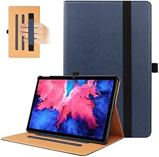 VOVIPO Lenovo Tab K10/M10 Plus 10.3 Cover,Multi-Viewing Angels PU Leather Stand Folio Case with Handstrap for Lenovo Tab K10 2021 TB-X6C6/M10 Plus (2nd Gen) TB-X606F TB-X606X 10.3" Tablet (Navy)