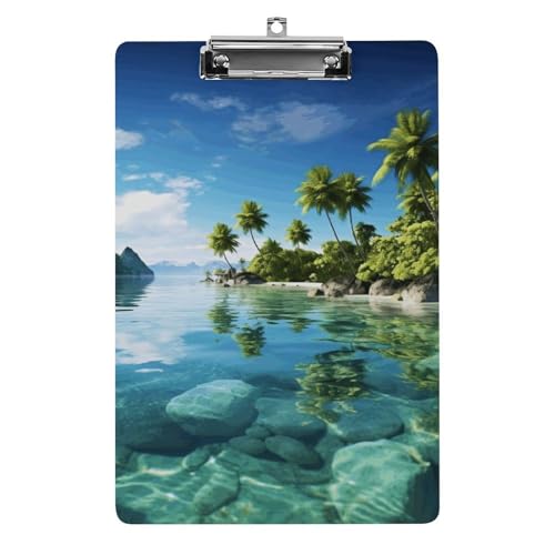 Porte-bloc acrylique A4 rigide pour écrire debout sans table ni support