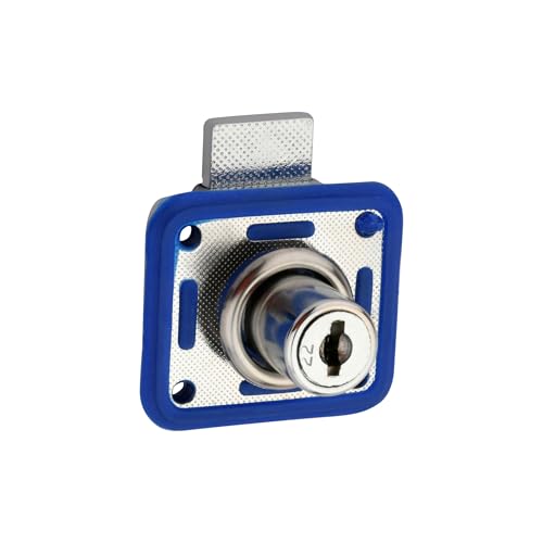Image of DUKE Cabinet Lock with Keys, 23mm Chrome Finish, Strong and Sturdy, Pack of 10
