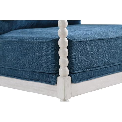 Sillón Textil Blanco con Estructura Blanca miniatura 6