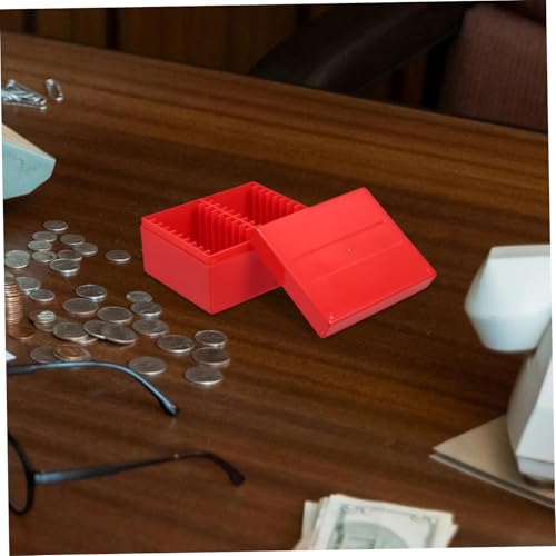 Caja para coleccionador de monedas Artibetter roja miniatura 5