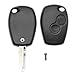 2 Buttons Car Remote Key Fob Cover Key Shell Case Compatible for Renault Clio Dacia Logan Sandero