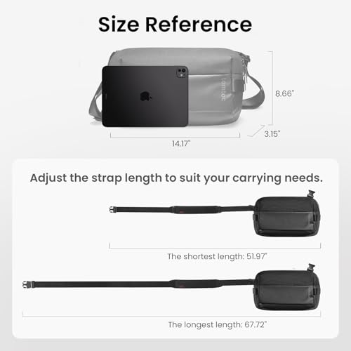tomtoc 7L Sling Bag for iPad Pro
