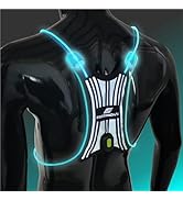 SPIDER Reflective Lighted Running Vest - NEW Optic Fiber Technology, Bright, 360° Visible, Ultral...