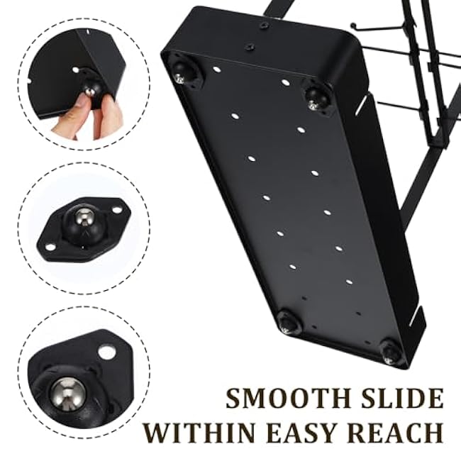 Coffee Mug Holder with 16 Movable Hooks, Metal Coffee Cup Holder for Countertop, 2 Tier Mug Rack with Storage Shelf for Kitchen Office Coffee Mug Rack