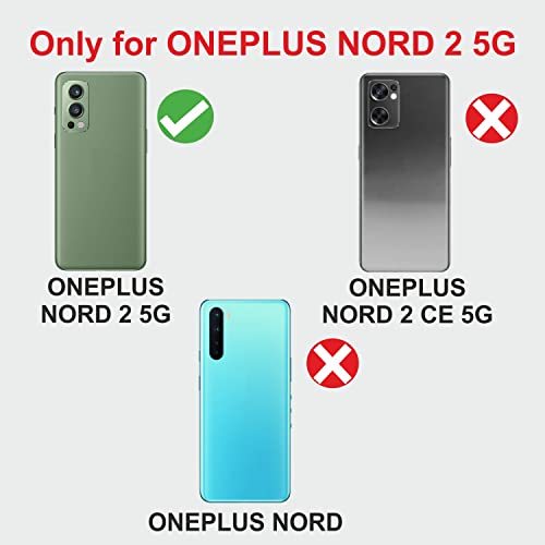Image of KIVANO Compatible with OnePlus Nord 2 5G Flip Cover | Leather Finish | Inside Pockets & Inbuilt Stand | Shockproof Wallet Style Magnetic Closure Back Cover Case