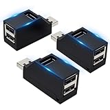 Extension pratique avec 3 ports USB pour un seul connecteur: Ce lot de trois adaptateurs transforme un port en USB Mini 3 Ports, intégrant 1 port USB 3.0 et 2 ports 2.0 pour une utilisation simultanée. Idéal comme oubleur USB Mini Hub, il permet d’ajouter facilement plusieurs périphériques grâce à sa conception USB multiple ports compacte et simple à connecter.