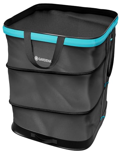 Gardena Gartenabfallsack PopUp Size M: Rechteckiger, nutzerfreundlicher, faltbarer Abfallsack für den Garten, 130 l...
