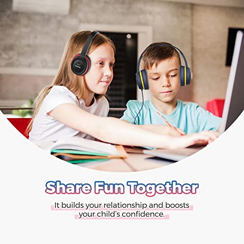 Vinamass Kids Headphones, Ear Headphones For Kids, Wired Headphones With Safe Volume Limiter 85Db, Adjustable And Flexible For Kids, Boys, Girls,Suit For School Classroom Students Teens Children… #TOP5