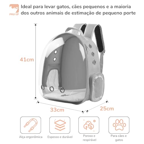 Bolsa De Transporte Ventilado Conveniente Para Passeios Acrílico Visão Panorâmica Mochila Pet Cachor