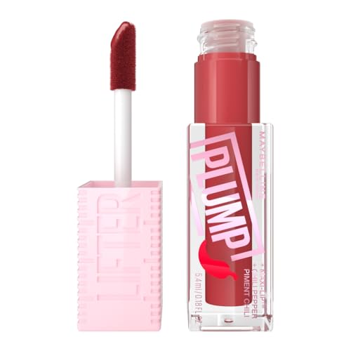 Maybelline New York - Gloss à Lèvres Effet Repulpant Immédiat & Volume XXL - Enrichi en Piment - Lifter Plump - Teinte Hot Chili - 5,4 ml