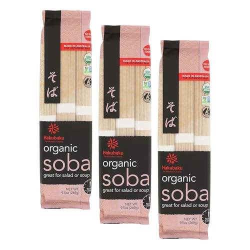 Hakubaku Organic Soba,9.5 Oz,(Pack of 3)