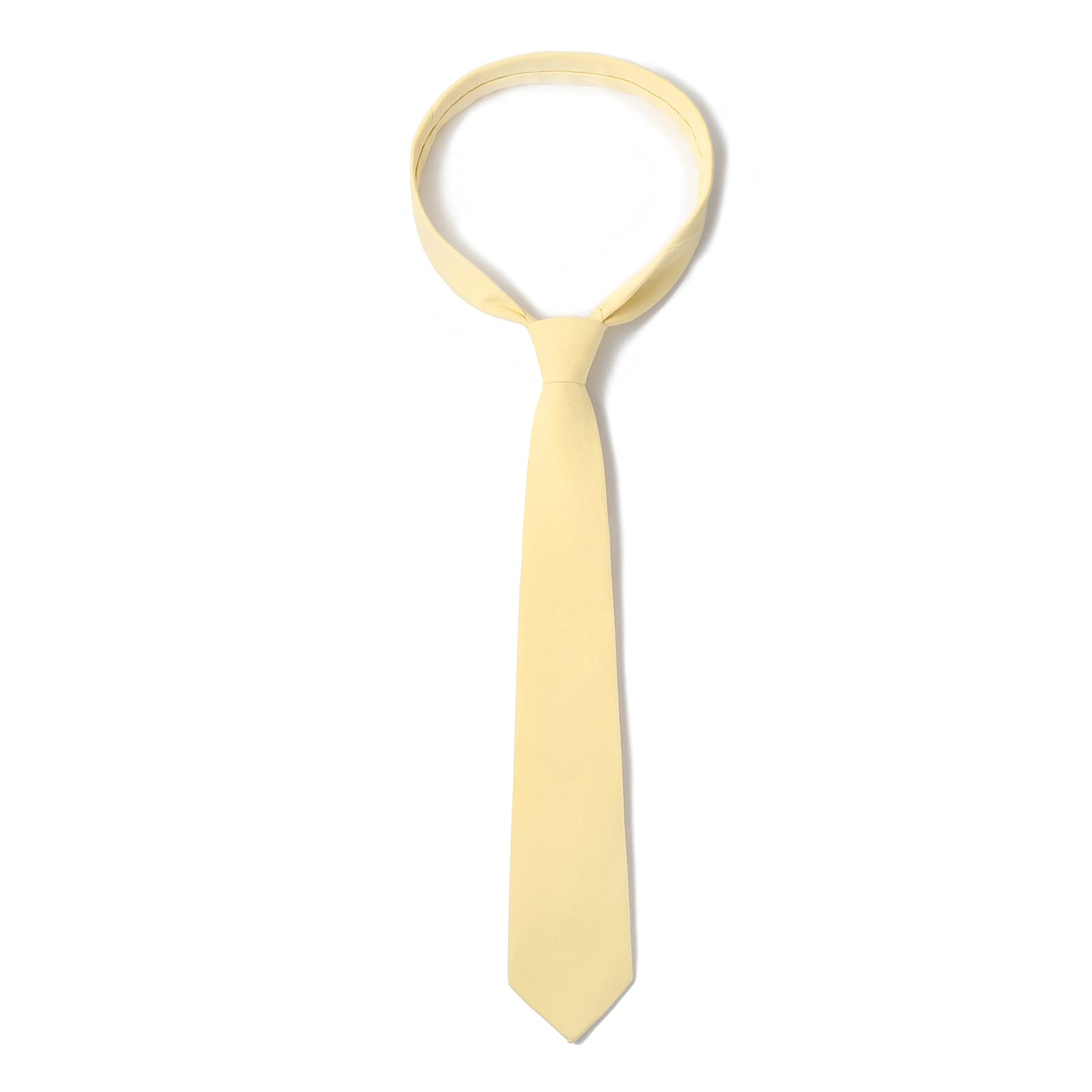 HOULIFE Corbatas para hombre, corbata sólida para hombre, corbatas delgadas de algodón a rayas para hombres, corbatas delgadas para hombre para fiesta de boda
