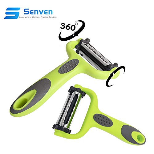 Senvenelec 3-in-1 Peeler (Y Peeler) Wire Pulling. Ideal for Peeling Potatoes Carrots and Various Vegetables and Fruits. Ceramic Blade - Image 4