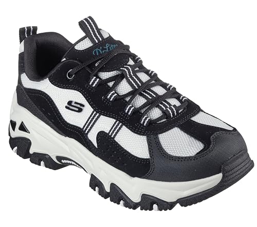 Skechers D'lites Hiker, Zapatillas Mujer, Black, 38.5 EU