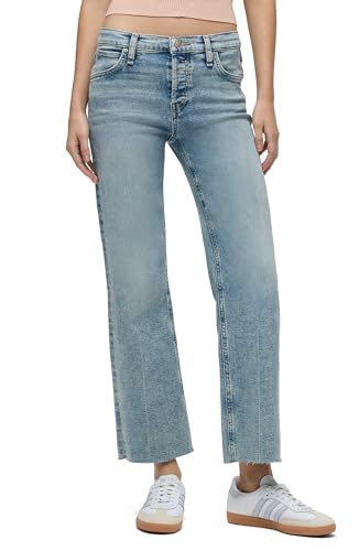 Jeans large Hudson Rosie pour femme à taille haute et coupe cheville chic