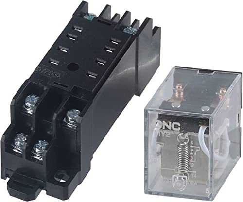 Relé de propósito general MY2NJ de alta estabilidad DPDT 12V VDC con base robusta 3