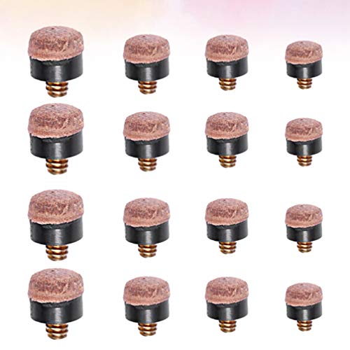 STOBOK 40Pcs Bilhar de Couro Duro Bilhar Taco de Rosca Dicas de SubstituiÃ§Ã£o (10/11/12 / 13Mm 10Pc